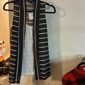 💥Papaya Sleeveless Cardigan, Top With Tank Top